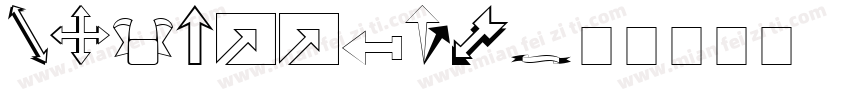 KG Arrows字体转换